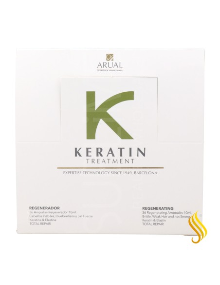Arual Keratin Regenerador 36 U Tatamiento Ampoules 10 ml