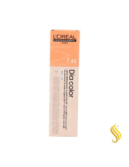 L’Oréal Dia Color 7.44 - Rubio Cobrizo Profundo 60 ml