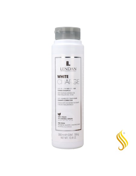 Lendan White Charge Shampooing Anti-Jaune et Orange 300 ml