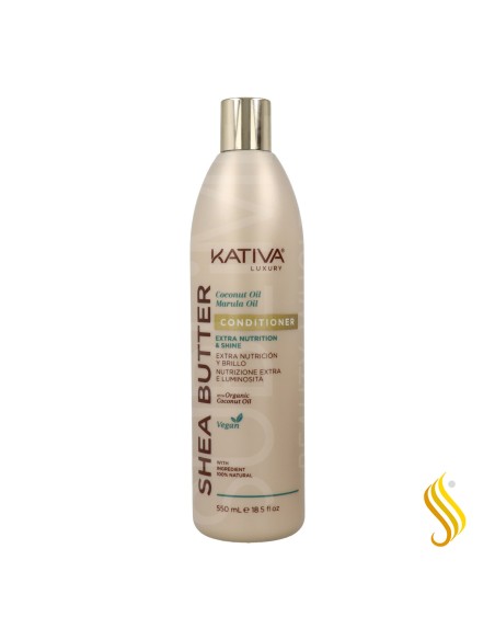 Kativa Après-shampooing à l'huile de marula et de noix de coco au beurre de karité 550 ml