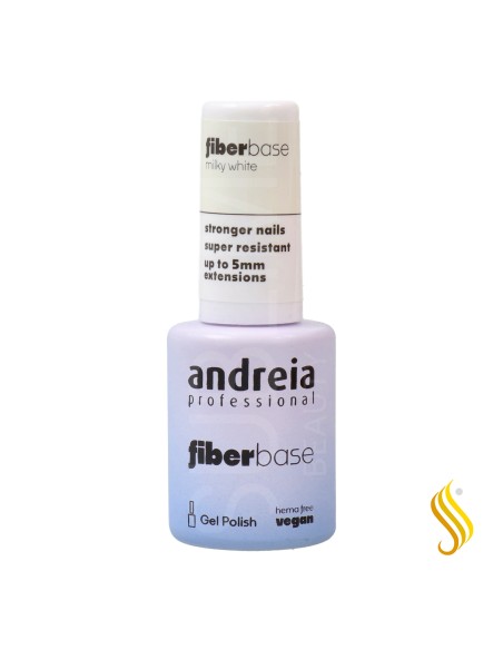Andreia Gel Polish Fiber Base Color Milky White 10.5 ml