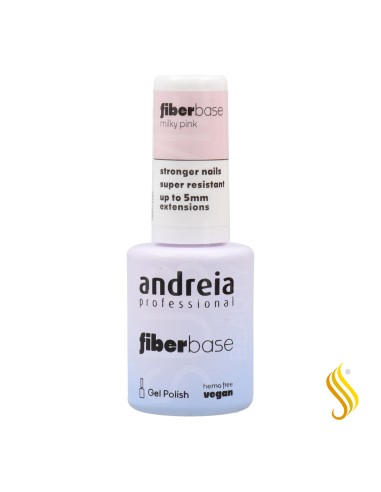 Andreia Gel Polish Fiber Base Color Milky Pink 10.5 ml