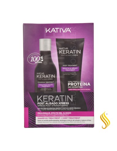 Kativa Keratin Post Alisado Xpress Kit (Champú+Tratamiento)