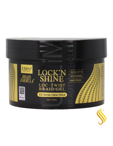 Ebin New York Braid Formula Lock'n Shine Gel 236 ml