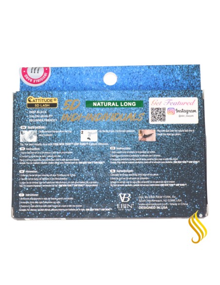 Ebin New York Cattitude 5D Indi Individuals Cils Naturels Longs 003