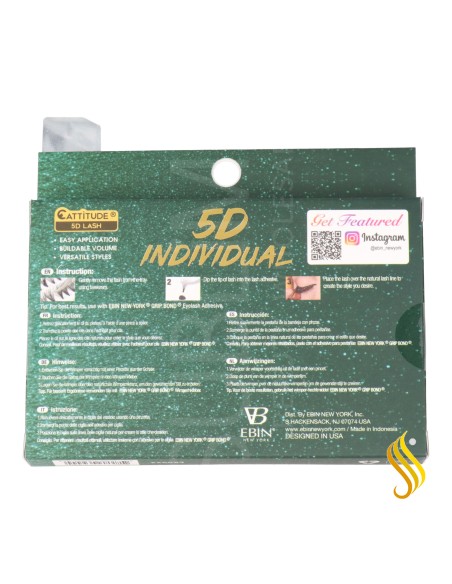 Cils individuels Ebin New York Cattitude 5D 001