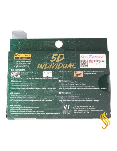 Cils individuels Ebin New York Cattitude 5D 004