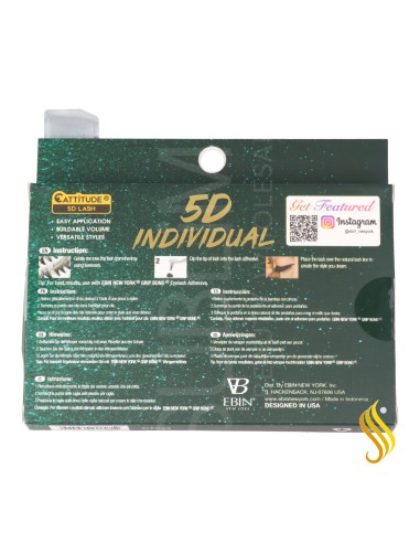 Cils individuels Ebin New York Cattitude 5D 006