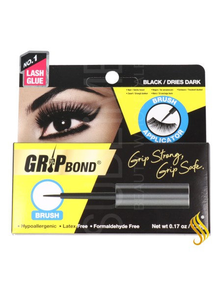Ebin New York Grip Bond Eyelash Adhesive 5G Black Brush 75 gr