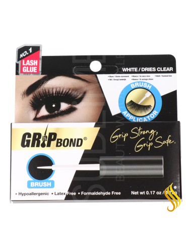 Ebin New York Grip Bond Eyelash Adhesive 5G White Brush 75 gr