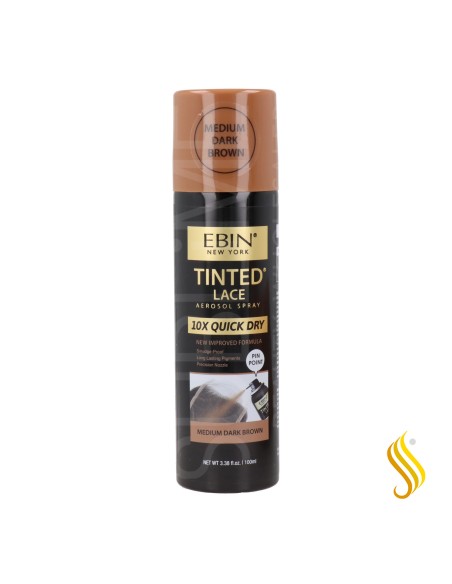 Ebin New York Quick Tinted Lace Spray Castanho Médio Escuro 100 ml
