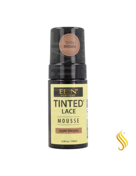 Ebin New York Tinted Lace Wig Knots Dark Brown Mousse 100 ml