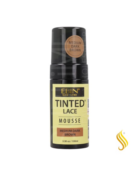 Ebin New York Tinted Lace Wig Knots Medium Dark Brown Mousse 100 ml