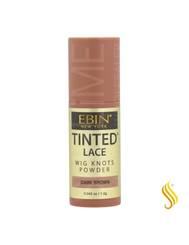 Ebin New York Tinted Lace Wig Knots Dark Brown Powder 1.2 gr