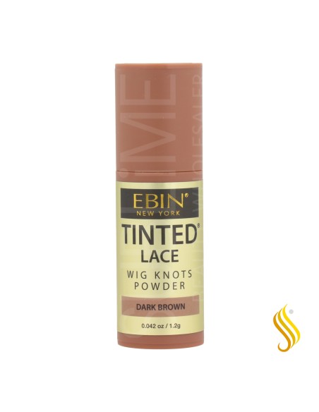 Ebin New York Tinted Lace Wig Knots Dark Brown Powder 1.2 gr