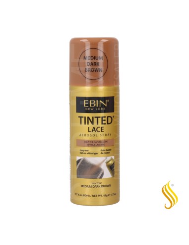 Ebin New York Tinted Lace Medium Dark Brown Spray 80 ml