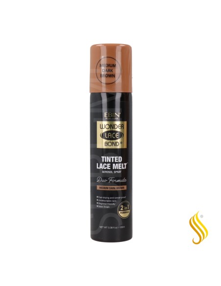 Ebin New York Tinted Lace Met Medium Dark Brown Aerosol Spray 100 ml