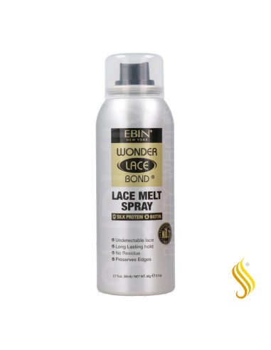 Ebin New York Wonder Lace Bond Lace Melt Silk Protein Biotin Aerosol Spray 80 ml