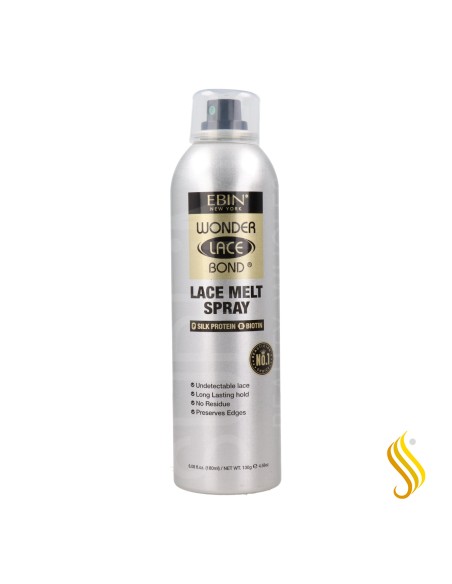 Ebin New York Wonder Lace Bond Lace Melt Silk Protein Biotin Aerosol Spray 180 ml
