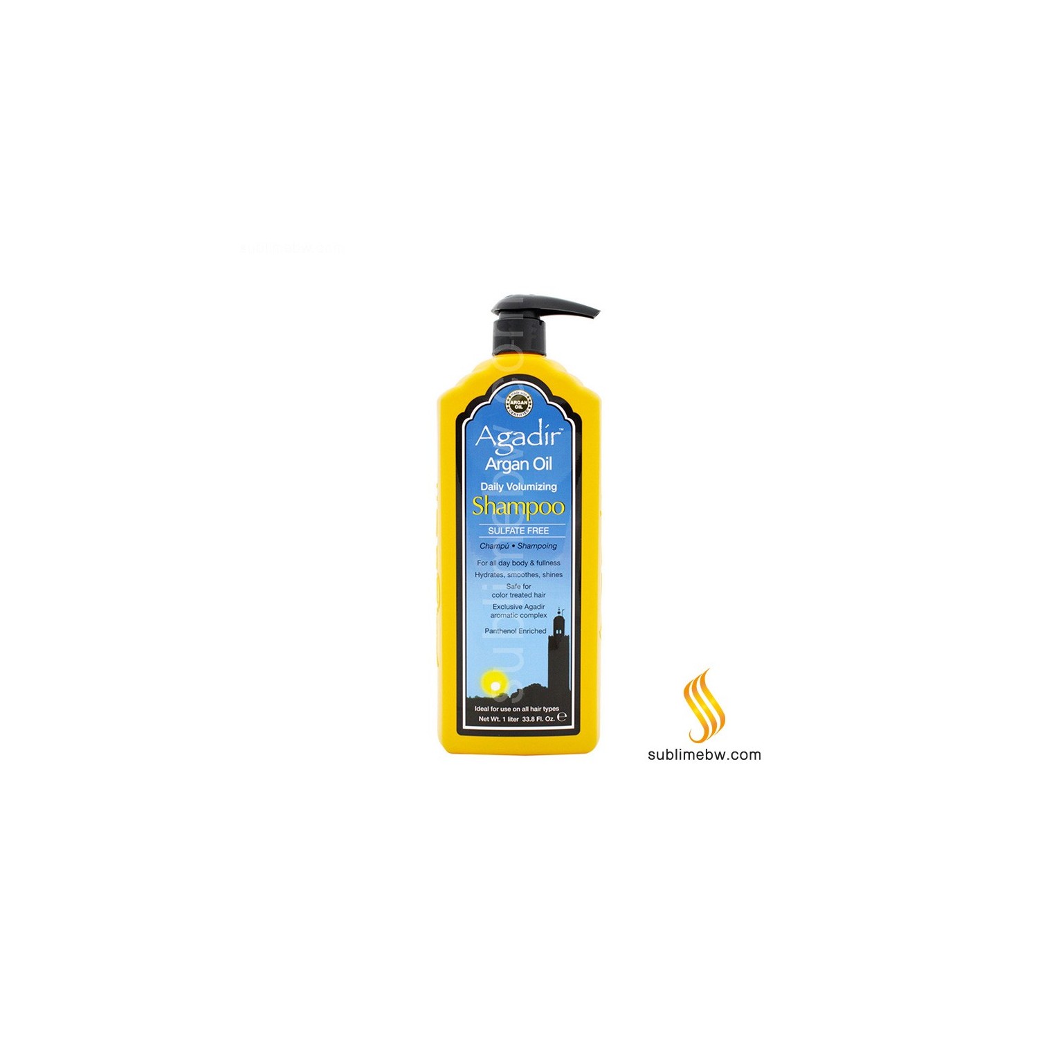 Agadir Argan Oil Xampu Voluminizador Diario, 1 Litro