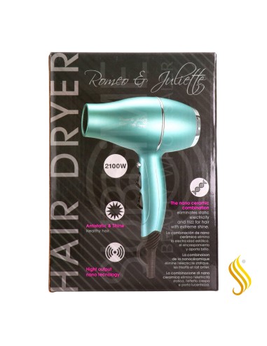 Albi R&J Ultra Compact Secador Turquesa 2100W