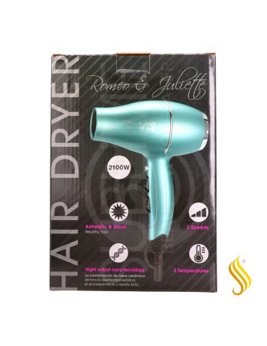 Albi R&J Ultra Compact Secador Turquesa 2100W