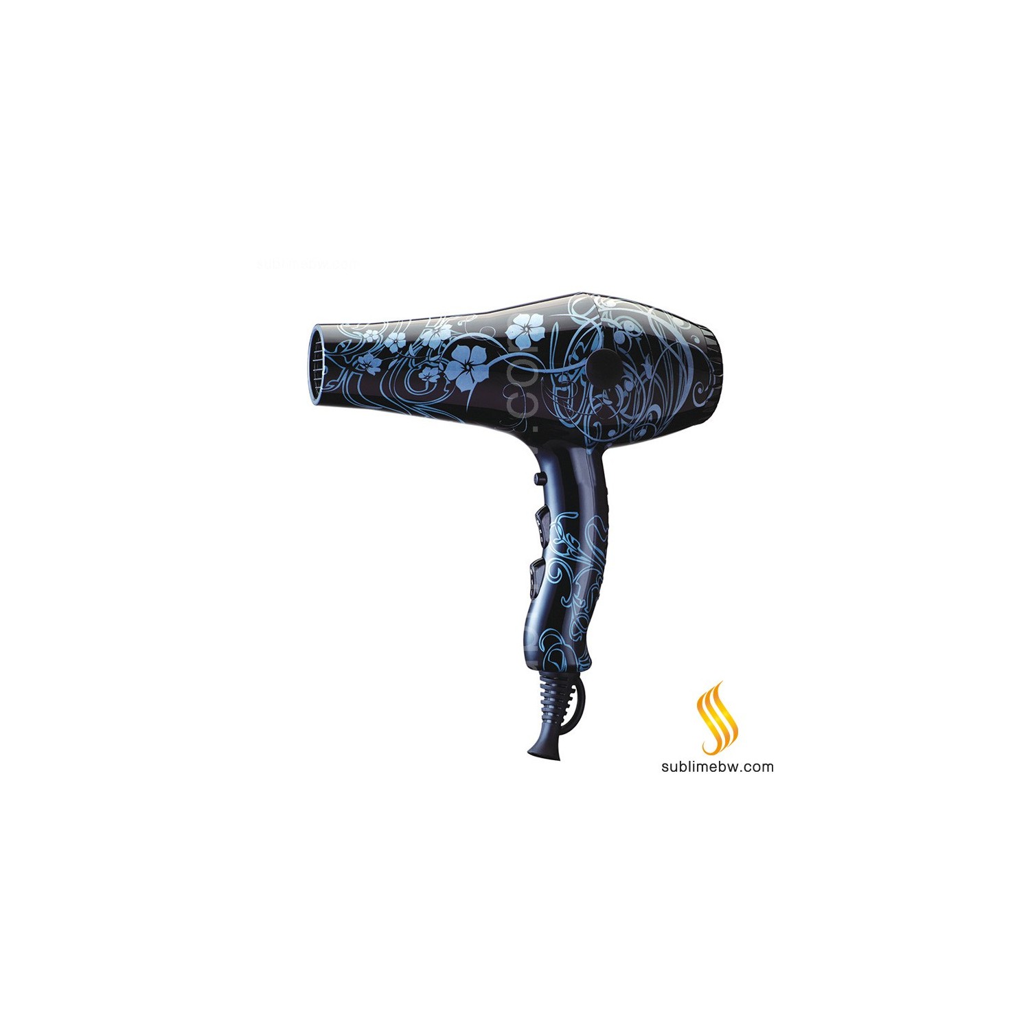 Albi Hair Dryer Flower Black (3340b)