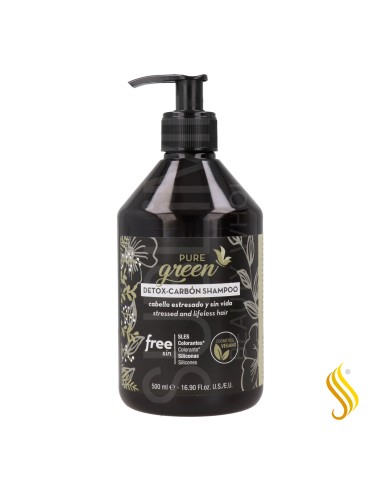Shampooing Pure Green Detox Carbon 500 ml