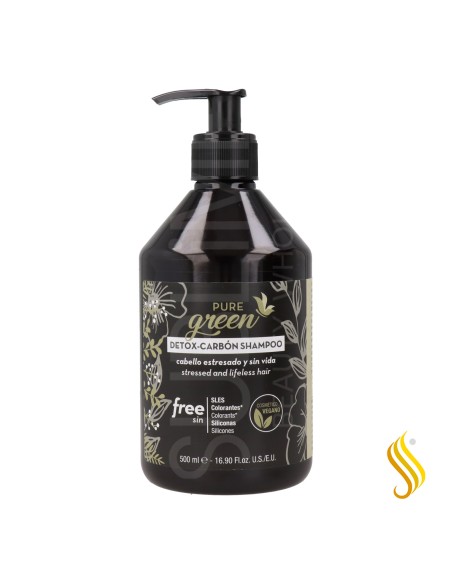 Shampooing Pure Green Detox Carbon 500 ml