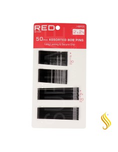 Red Kiss Bob Assortiment d'épingles 2" et 2 3/4" 50 Ct