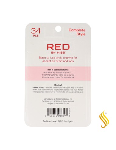 Charm Tresse Baiser Rouge Hz75