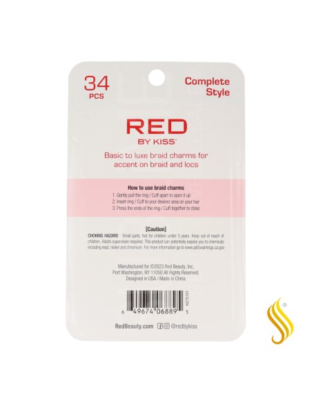 Charm Tresse Baiser Rouge Hz75