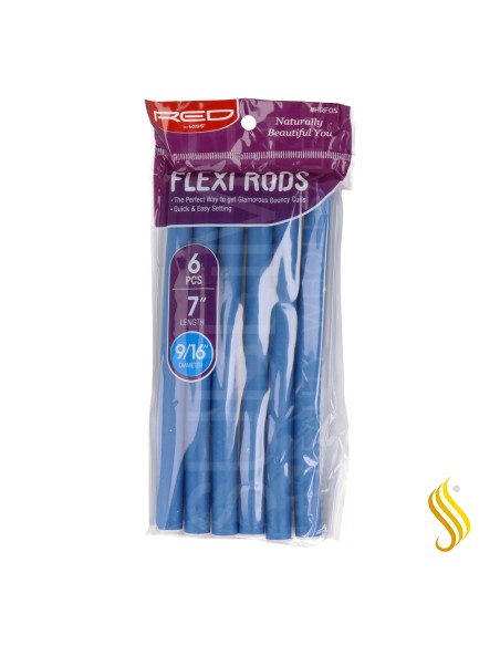 Red Kiss Flexi Rods 7" 9.16 6 Pièces Pack B