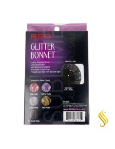 Bonnet Red Kiss Glitter Xl Jet Black Perle 2