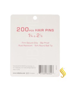 Épingles à cheveux Red Kiss 1 3.4 2 1.2 200 pièces noires 2
