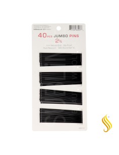 Red Kiss Jumbo Pins 2 3.4 40 Pièces Noir 2