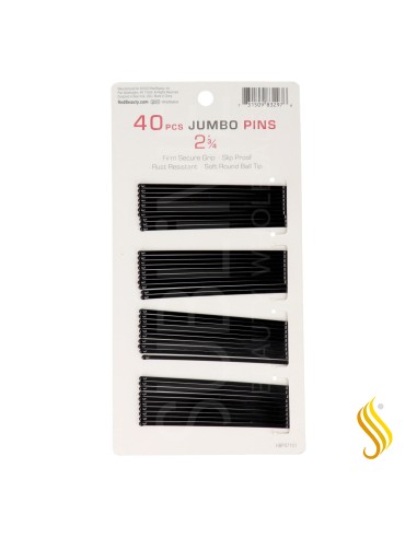 Red Kiss Jumbo Pins 2 3.4 40 Pièces Noir