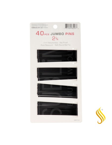 Red Kiss Jumbo Pins 2 3.4 40 Pièces Noir