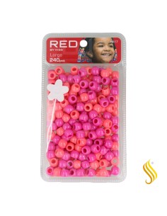Perles de cheveux Red Kiss L 240 pièces (rose ast)