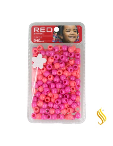 Perles de cheveux Red Kiss L 240 pièces (rose ast)
