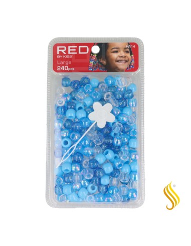 Red Kiss L Hair Beads 240 Pcs (Sb Asst)