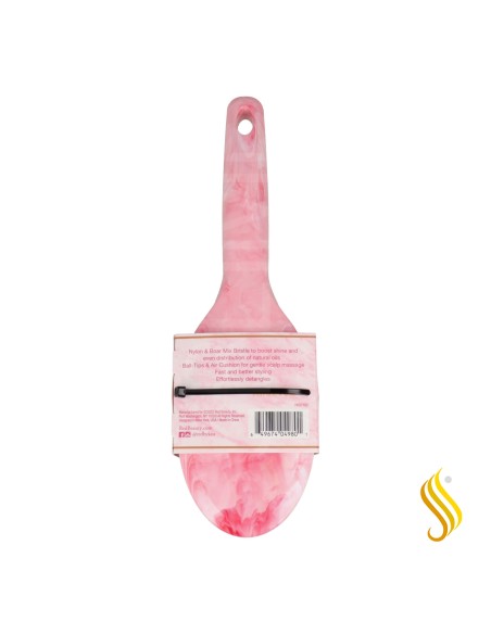 Red Kiss Marblous Boar Round Paddle Brush