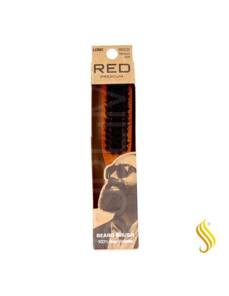 Brosse à barbe Red Kiss Premium à manche long