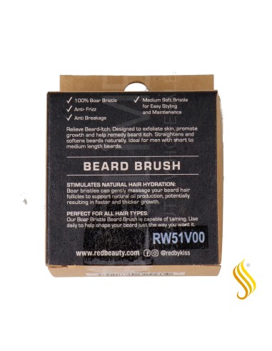 Red Kiss Premium Brosse à barbe ronde Mini