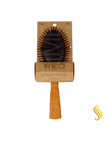 Red Kiss Premium Evergreen Wooden Brush Oval Paddle