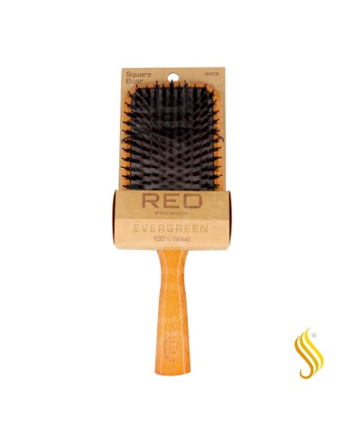 Red Kiss Premium Evergreen Wooden Bsh Square Boar Paddle