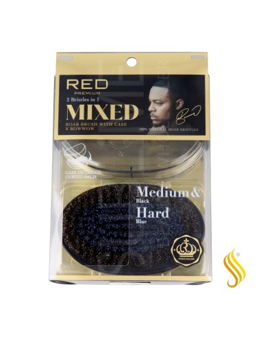 Red Kiss Premium MH Mixed Palm Boar Brush With Case