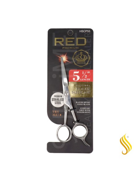Ciseaux à cheveux raides Red Kiss Premium 5.5