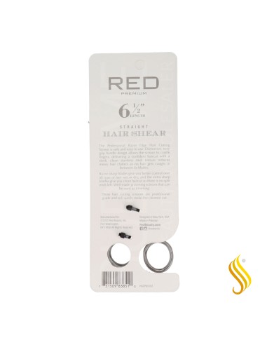 Tesoura para cabelos lisos Red Kiss Premium 6.5