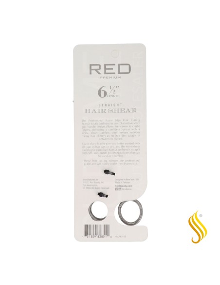 Tesoura para cabelos lisos Red Kiss Premium 6.5